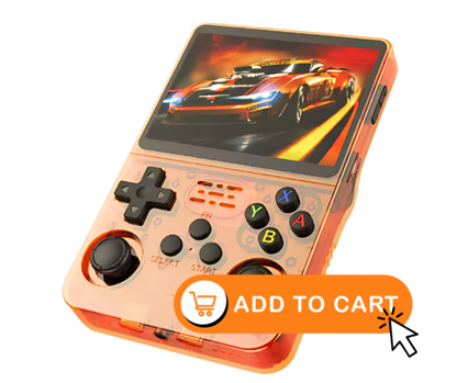 Pixel Core 44 Retro R36S Portable Video Game Console - EXCLUSIVE Orange